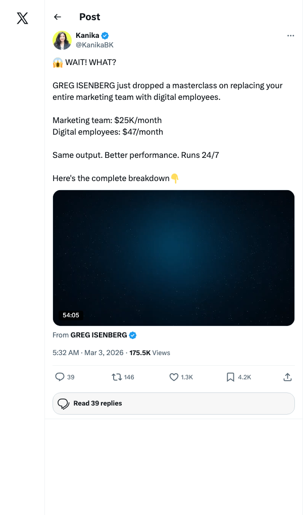 Screenshot of referenced tweet